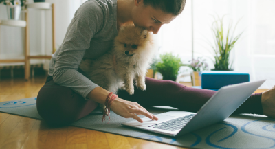 Quick WFH yoga for natural energy