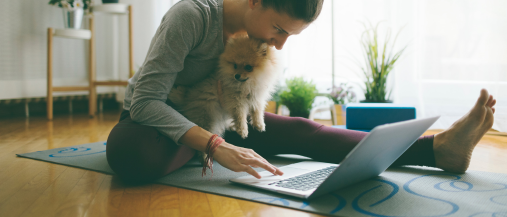 Quick WFH yoga for natural energy